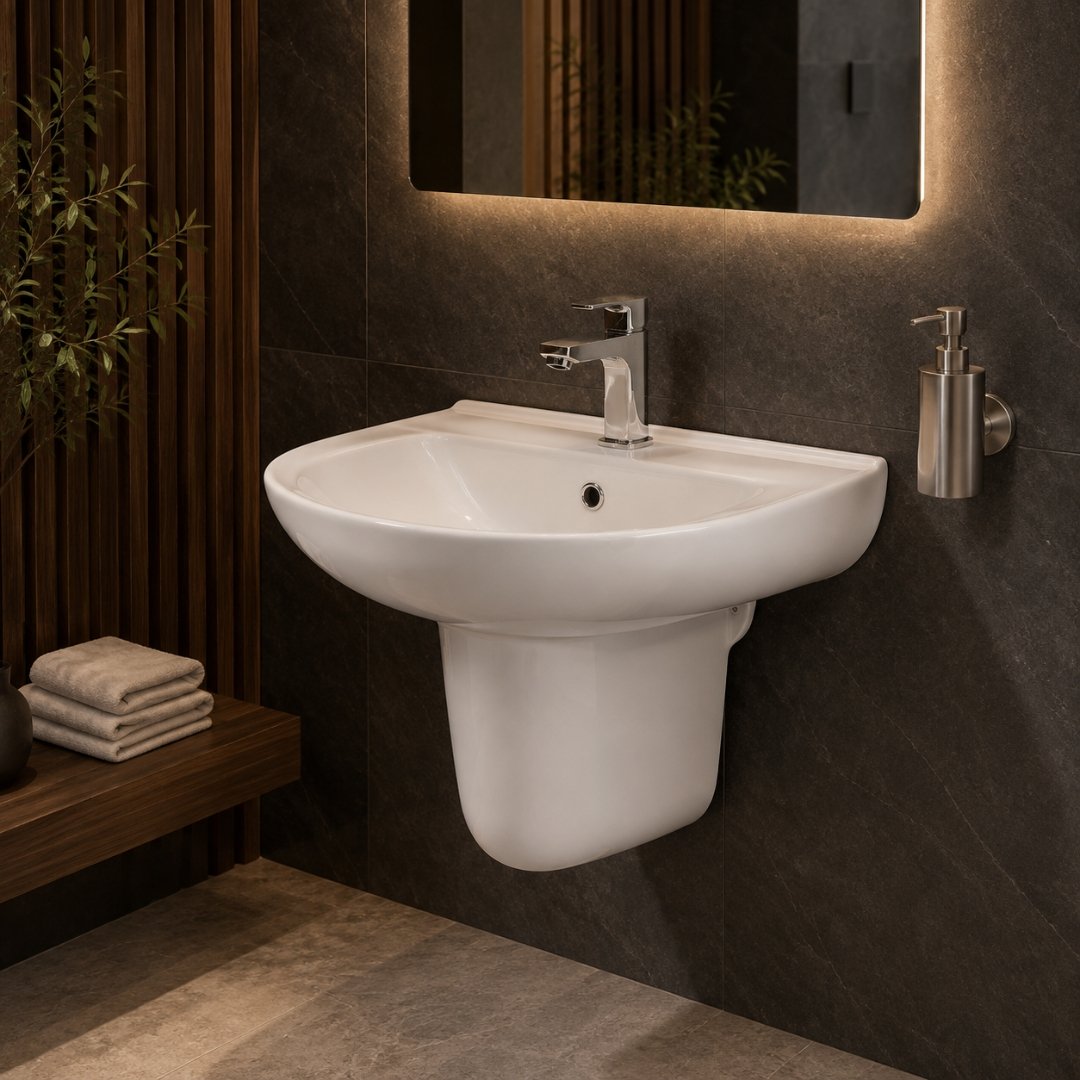 PRESIDENT Washbasin with Pedestal Wash Basin - My Home Studio